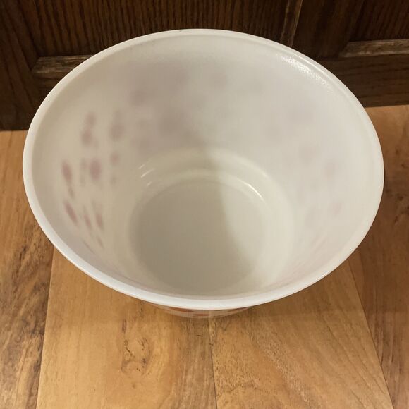 Vintage HAZEL ATLAS 10” RED POLKA DOT Punch Mixing BOWL 50’s MCM EUC - Picture 2 of 10